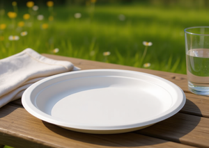 Piatti e Ciotole Ovali Monouso in Bagassa Eco-Friendly Moderni per Feste - Product Image 2