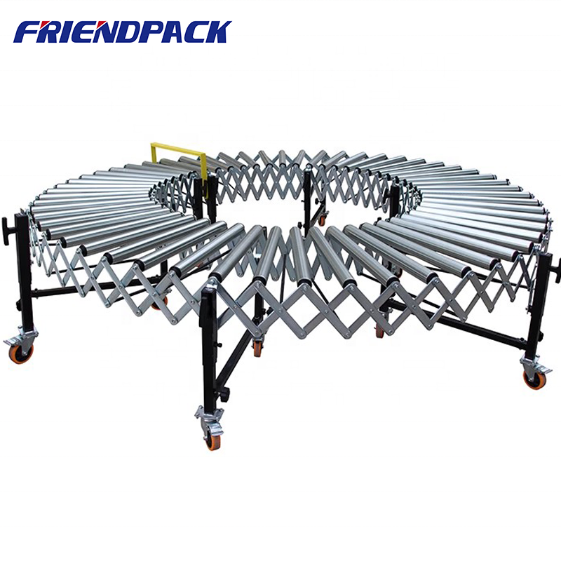 Немощный расширяемый роликовый конвейер, высокогибкий роликовый конвейер