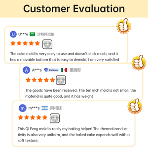 Cao reposteria vòng hình dạng 10 kích thước Baking Pan không dính nhà bếp lò vi sóng nhôm khuôn bánh với đáy có thể tháo rời - Product Image 4