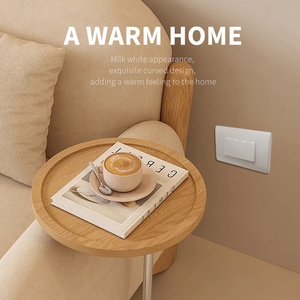 Sakelar dinding 4 Gang 1/<span class=keywords><strong>2</strong></span> cara gaya baru standar Amerika Selatan sakelar dinding elegan tahan api tombol tekan sakelar lampu ruangan - Product Image 2