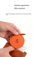 Cable de Datos Tipo C Plano de 65W de HUGEEL, Cable USB C Trenzado de Nailon 48 con Carga Súper Rápida para Teléfono 17 y Tablet
