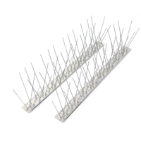 Vente en gros de pointes anti-oiseaux en acier inoxydable 304, clôture anti-escalade, pointes répulsives pour oiseaux, contrôle des pigeons, extérieur