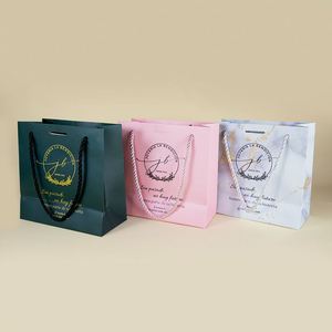Wholesale Luxury Handmade Paper Shopping <b>Gift</b> Bag with <b>Ribbon</b> Handle Custom Logo ODM OEM for <b>Gift</b> Packaging - Product Image 2