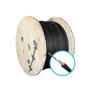 Aerial ASU Cable 12 FO G652D Fiber Optic Cable With Frp Strength Member
