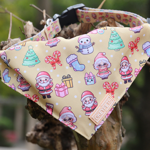 Customized Logo <strong>Dog</strong> Bandana Christmas with Adjustable <strong>Collar</strong> Portable Luxury Puppy Scarf <strong>Collar</strong> for Small <strong>Dogs</strong> - Product Image 3