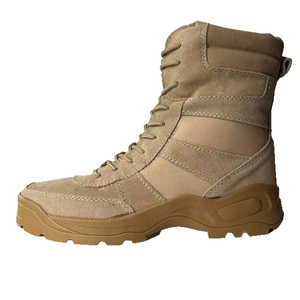 DF22 Tactical Ankle <b>Boots</b> Suede Waterproof Outdoor All Seasons <b>Black</b> Tan - Product Image 4
