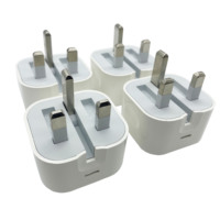 Adaptador de Corriente USB C Plegable de 20W con Enchufe para Reino Unido, EE. UU. y UE, Cargador de Pared de Carga Rápida para iPhone 16 17 Pro Max 15 14 13 12 11