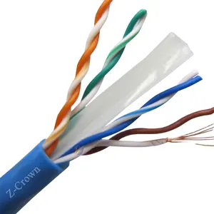 utp 4 זוגות bc cat5e cat6 רשת אתרנט ספקי כבלים תיקוני כבלים מפותל זוג כבל משוריין-cat6 23awg.........