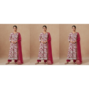 Nuevo Conjunto Sharara de 2 Piezas para Mujer, Superventas, con Materiales Reciclados, Hermoso Trabajo Artesanal, Rayón Étnico para Todas las Temporadas, Ropa de Fiesta - Product Image 1