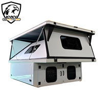 Huntoo Pop up Truck Camper Hard Side Pop Top Roof Tent Aluminum Truck Bed Camper pour F150 Hilux Silverado
