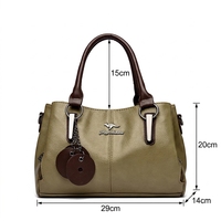 Tas Tangan Wanita Kulit PU Desain Mewah Berkualitas Tinggi Grosir, Tas Selempang Gaya Sederhana, Dompet & Tas Tangan untuk Wanita