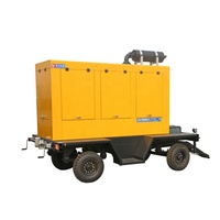 Grupo Electrógeno Diésel de 100KW 125KVA, Silencioso, Móvil, con Remolque, Trifásico, para Energía de Reserva