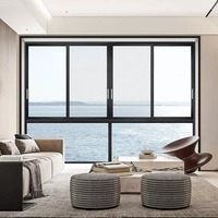 Ventanas Corredizas de Aluminio Modernas y Personalizadas, Resistentes a Tifones, de Fácil Instalación, para Viviendas