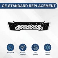Pour Kia Sorento 2024-2026, calandre supérieure du pare-chocs avant avec trou pour caméra, nickel perlé chromé 863A0R5PB0 863A0-R5PB0 863A0P2CA0A2D