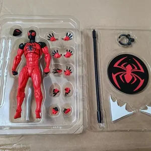Mess Toys Kaine <span class=keywords><strong>Parker</strong></span> Scarlet Neighbor Scarlet Spider Black Red Battle Suit Figura Articulada de PVC Modelo de Juguete - Product Image 5