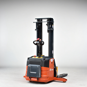 Apilador eléctrico naranja de 2,0 toneladas Motor de alta eficiencia Elevación estable Ideal para trabajos de almacén pesados - Product Image 2