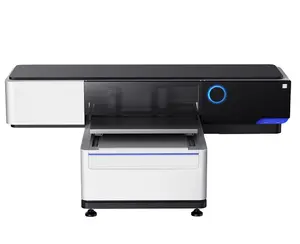 top quality flatbed uv printing machine with Eps i3200 printer uv printer 6090 small uv printer 60x90