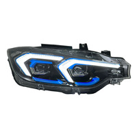 Accesorios para Auto SJC V2, Faro Delantero LED para BMW Serie 3 F30 13-18, Actualización a Estilo Láser, Doble Color Amarillo y Blanco