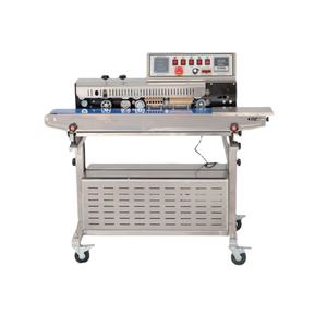 Scelleuse sous vide semi-automatique à injection d'azote, numérique, continue, pour sacs plastiques, avec imprimante jet d'encre pour film et papier - Product Image 1