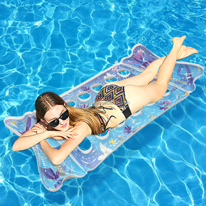 Silla Flotante Inflable Mart de 165*85cm con Diseño de Lazo Brillante, Patrón de <span class=keywords><strong>Mariposa</strong></span> y Sirena, <span class=keywords><strong>Tipo</strong></span> Corto - Product Image 3