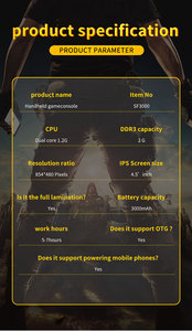 Màn hình 4.5 inch 64G Retro hoài cổ di động Arcade cầm tay Bảng điều khiển trò chơi mã nguồn mở PSP 1.5W + Trò chơi người chơi trò chơi cầm tay - Product Image 6