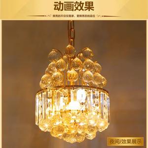 โคมไฟระย้าคริสตัลเดี่ยวสไตล์โมเดิร์นมินิมอล แสงสีขาวอบอุ่น สำหรับทางเข้าและโถงทางเดิน-ขายส่งจากโรงงานโดยตรง - Product Image 4