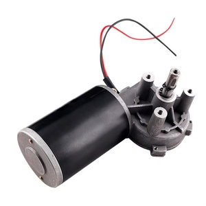 มอเตอร์เกียร์หนอน DC แรงบิดสูง เสียงเบา 12V 24V ขนาด 63 มม. 76 มม. 60 มม. กำลังไฟ 100W ถึง 180W ทำงานเงียบและเสถียร - Product Image 1