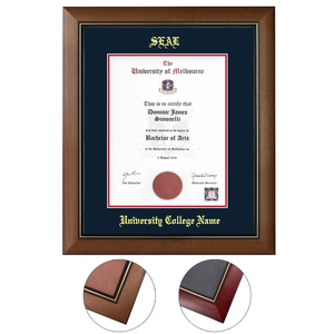 Mondon thân thiện với môi gỗ cao đẳng A4 giấy chứng nhận tốt nghiệp đại học logo bằng tốt nghiệp khung bán buôn - Product Image 2