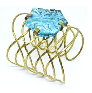 2025 turquie Bronze laiton 20mm paon Style coréen noël gravé plaqué or Bracelet Bracelet dubaï bracelets manchette bijoux - Product Image 6