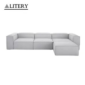 Fábrica de design Europa e Estados Unidos a combinação mais popular de sofá da sala sofá-cama modular personalizável