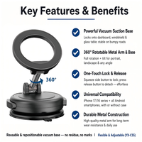 Support de téléphone magnétique modulaire YIXIN - Anneau remplaçable, 360° °   Rotation, compatible avec tous les smartphones avec coque ou logo personnalisé