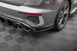 Personnalisation d'usine, séparateur latéral arrière de voiture en ABS noir brillant pour <span class=keywords><strong>AUDI</strong></span> S3/<span class=keywords><strong>A3</strong></span> S-Line berline 8Y <span class=keywords><strong>2020</strong></span> 2021 2022 2023 2024 2025 2026 - Product Image 5