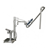 Bras de transfert pneumatique à chargement par le haut, rotation à 360 degrés, compatible PLC DCS, pour transfert de liquides chimiques et diesel, fabrication sur mesure pour usine
