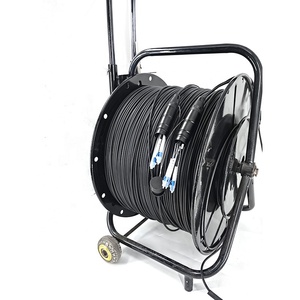 Connecteur optique LC mâle 4 canaux, monomode, 4 fibres, avec gaine renforcée, pour bobine de câble de scène robuste pour événements - Product Image 1
