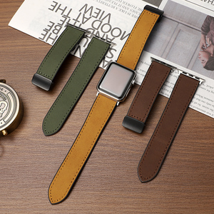 Correa de Reloj Magnética de Cuero Ultra de Alta Calidad BEEFLYPOWER para <span class=keywords><strong>Apple</strong></span> IWatch Serie 11 1-10, Plegable y Duradera - Product Image 2