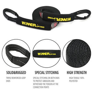 Sangle de remorquage plate de 2 pouces avec extrémités en boucle - Product Image 2