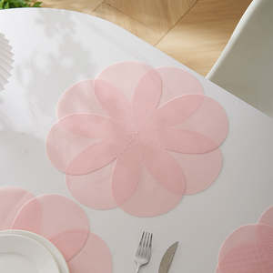 Vente en gros de napperons en <span class=keywords><strong>vinyle</strong></span> tissé PVC à fleurs, napperons durables pour table à manger, napperons de cuisine en <span class=keywords><strong>vinyle</strong></span> <span class=keywords><strong>tressé</strong></span> lavable - Product Image 5