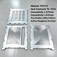 Viga Mediana de Aluminio 7075 y Acero Inoxidable, Mecanizada con Precisión CNC, Personalizada, con Electroerosión por Hilo, para Sistemas de Robótica y Automatización