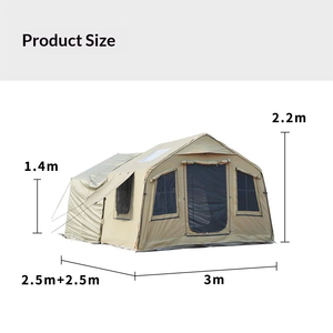 Spacious Family Inflatable Camping Tent Double Layer 3000mm Waterproof Four Seasons Quick Setup Multi Room Outdoor CY006 Lightwe - Product Image 4