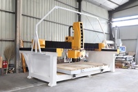 TechPro 4+1 Router CNC para Mármol, Granito y Piedra Natural, Máquina de Corte de 5 Ejes, Sierra de Puente CNC