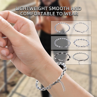 Bracelet chaîne maillons en acier inoxydable 316L, style mode, pour femmes et hommes, idéal au quotidien, cadeau bijoux, vente en gros