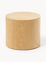 Ensemble de tables basses cylindriques modernes, placage de chêne MDF, sans assemblage, plusieurs tailles, disponibles séparément pour le salon