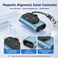 Adaptateur de charge magnétique USB-C SIKAI pour Huawei Honor Band 6/7/8/9/10/11 Pro, chargeur de montre portable Type-C, convertisseur pour les voyages