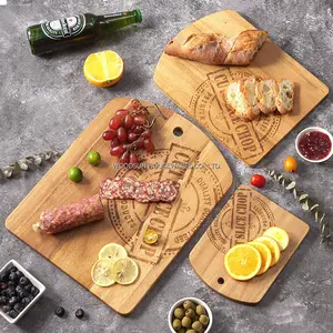 Woodsun Hot Selling Laser Seal Design Multi Functional Cutting Board Chopping Blocks Tabla De Cortar De Madera