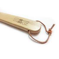Pinceau à badigeonner professionnel avec poils brillants, manche plat en bois naturel non traité + poils d'animaux, outils Chine EMI-03BB