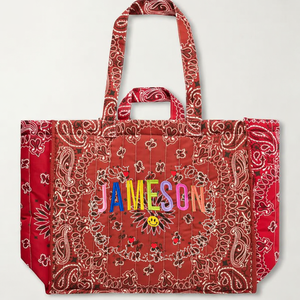 Borsa a Tracolla Morbida e Leggera, Mini Borsone Trapuntato, Regalo per Lei, Borsa Tote con Motivo Paisley - Product Image 4