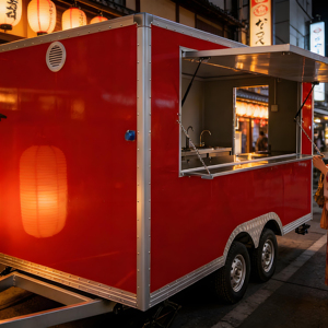 Carrito de Blini <span class=keywords><strong>Ruso</strong></span> con Panqueques Finos, <span class=keywords><strong>Caviar</strong></span> y Crema Agria, Salmón Ahumado y Diente de León, Crepas de la Calle de Moscú - Product Image 1