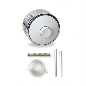 Botón de pared para montaje externo, pieza del sistema HVAC cromada - Product Image 3