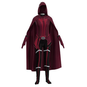 Disfraz de Bruja Scarlet Cosplay de <span class=keywords><strong>Wanda</strong></span> Vision, con Capa, Pantalones y Accesorios, Conjunto Completo para <span class=keywords><strong>Halloween</strong></span> - Product Image 5
