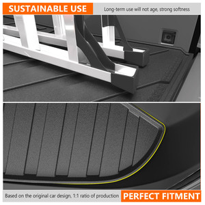Tappetino portabagagli posteriore del tappetino portabagagli anteriore compatibile con il rivestimento del letto TPE <span class=keywords><strong>Tesla</strong></span> Cybertruck a 2023 2024 - Product Image 6